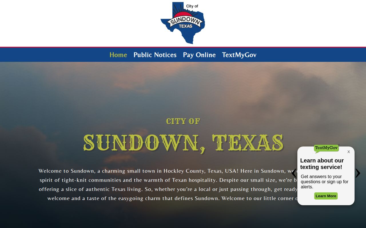 Sundown booking record and city contact source